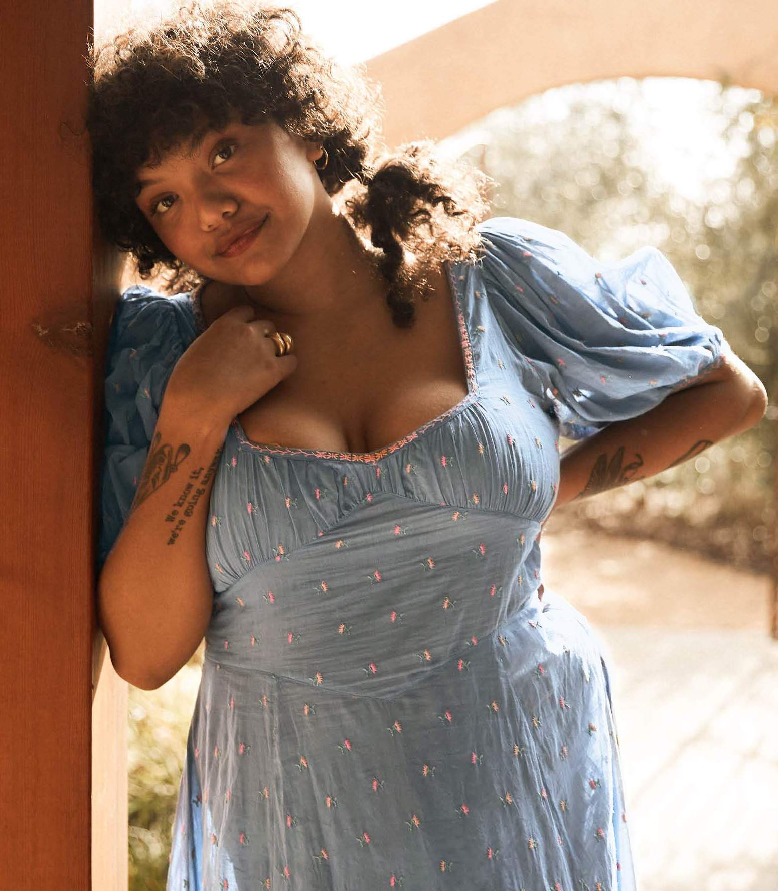Light Blue Milkmaid Dress with Puff Sleeves and Embroidered Sweetheart Neckline Light Blue Milkmaid Dress with Puff Sleeves and Embroidered Sweetheart Neckline — Milkmaid Dresses 2027