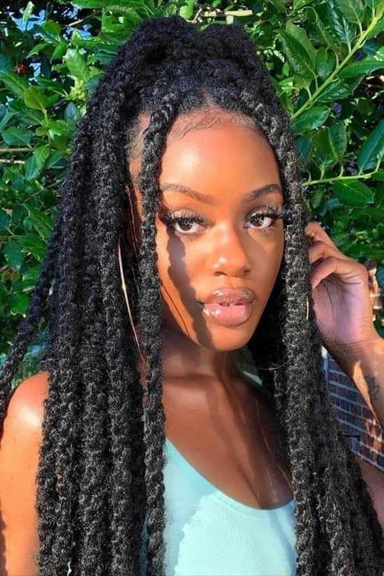 Textured Twisted Braids Half Up Half Down Textured Twisted Braids Half Up Half Down — Braided Hairstyles 2027 for Black Women