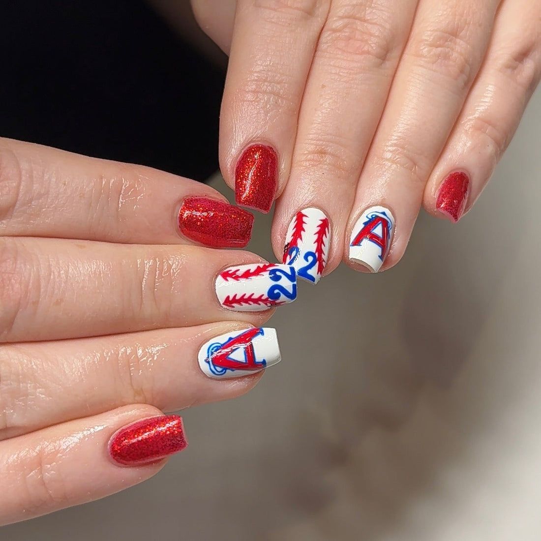 Square Glitter and Logos Square Glitter and Logos — Baseball Nails 2027