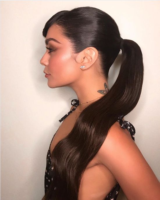 Side Swept Bangs Visual Idea Side Swept Bangs Visual Idea — Ponytail Hairstyles 2027 for School
