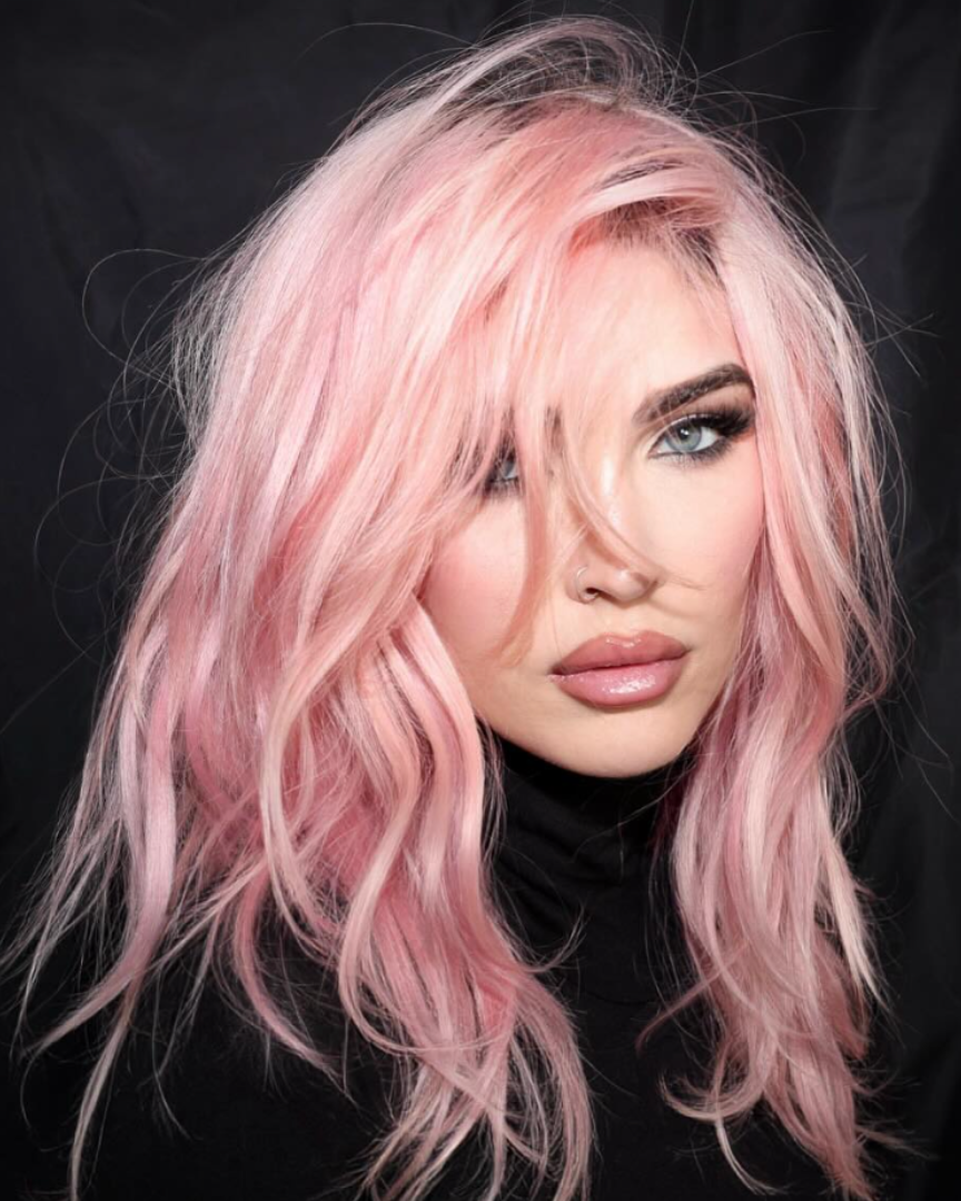 Soft Pastel Pink Waves Soft Pastel Pink Waves — Hair Color Trends 2027