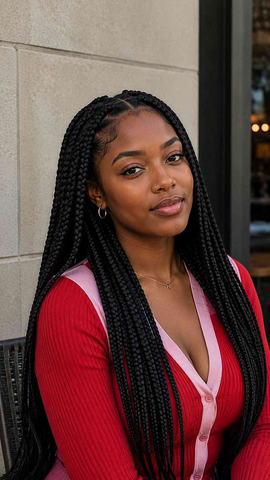 Neat Parted Box Braids for Prom Neat Parted Box Braids for Prom — Box Braids 2027 for Prom