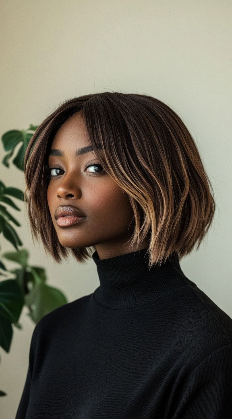Collarbone Visual Idea — Chunky Highlights Bob 2027