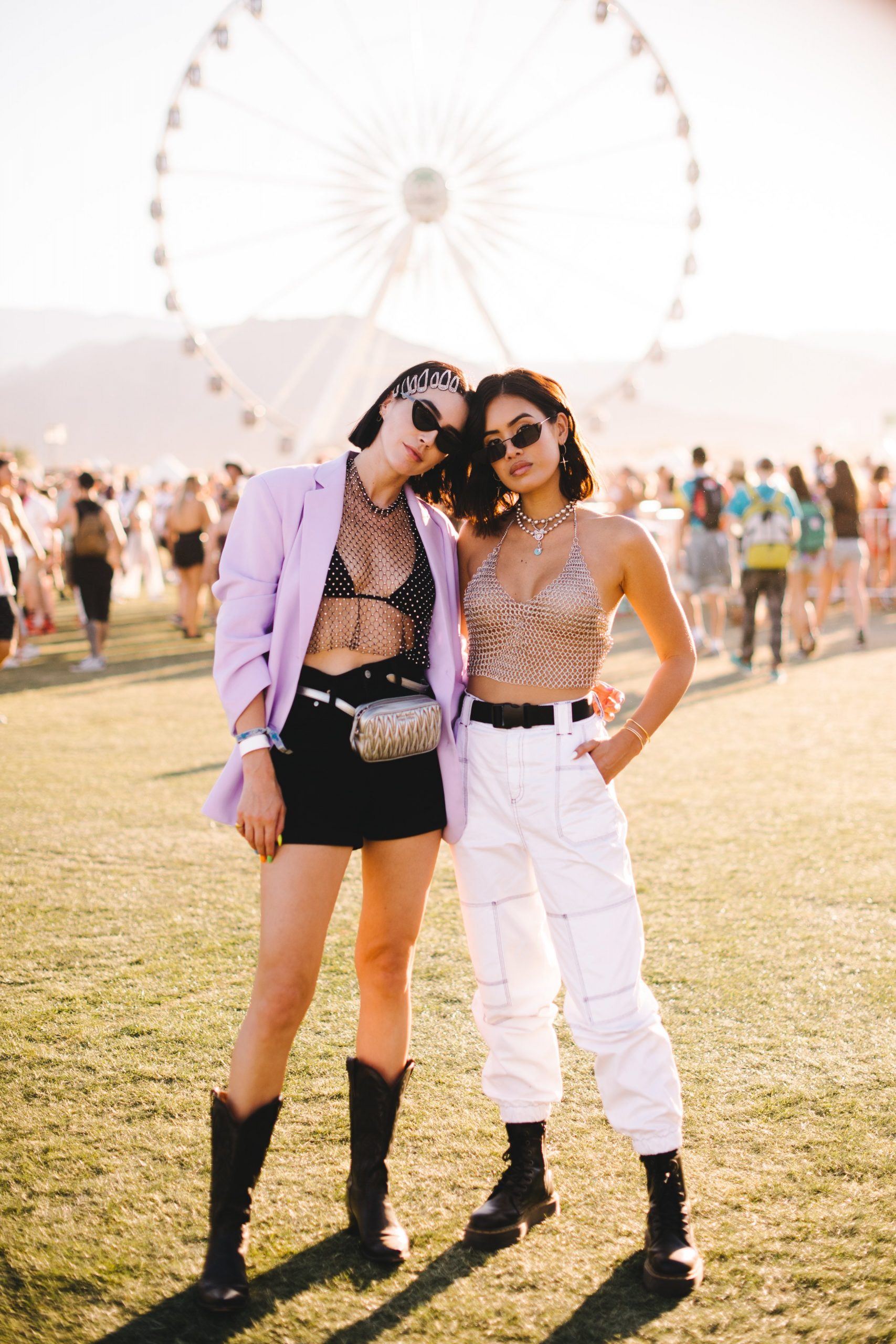 Sheer Bra Top and Lavender Blazer Combo Sheer Bra Top and Lavender Blazer Combo — Coachella Outfits 2027
