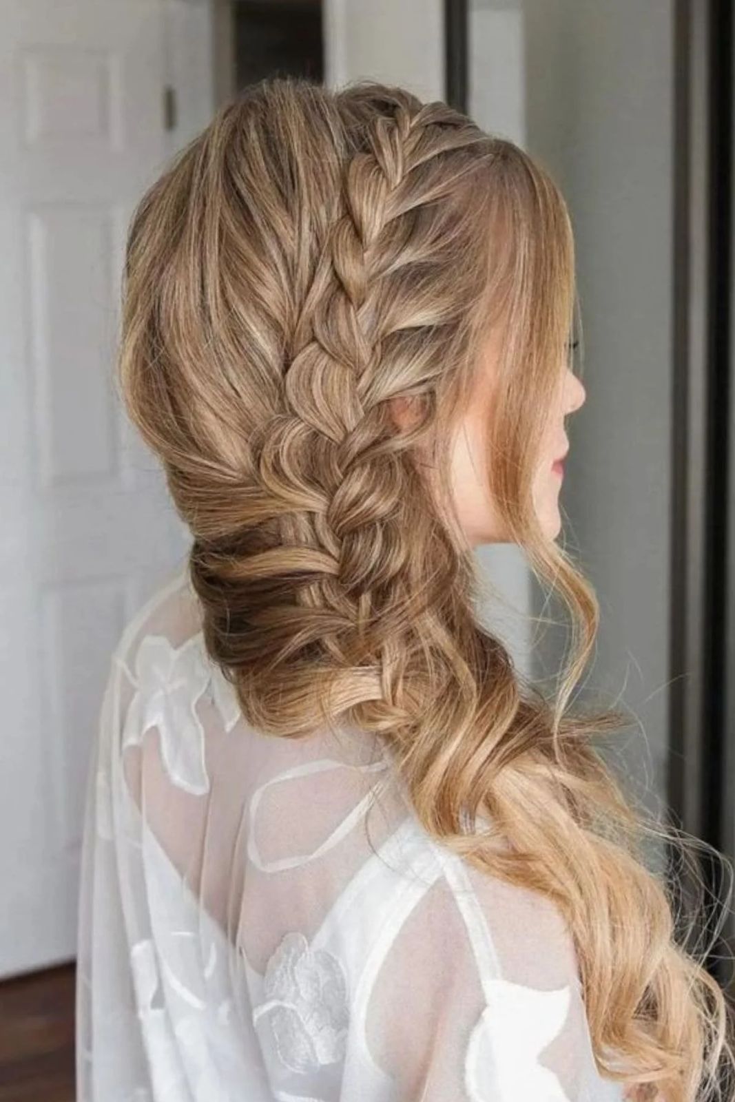 Loose Side Braid With Face Framing Loose Side Braid With Face Framing — Church Wedding Hairstyles 2027