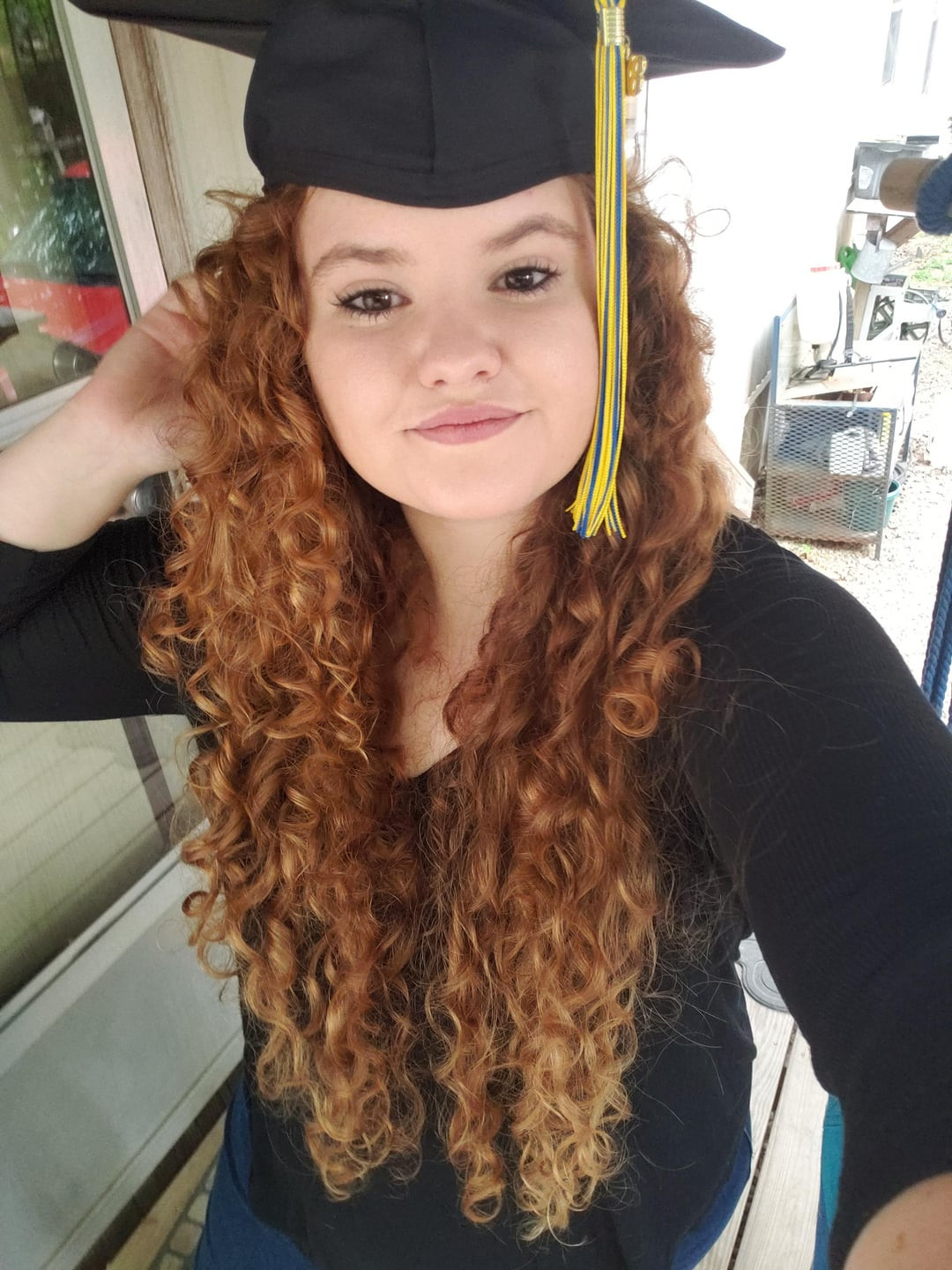 Vibrant Red Curls Mid-Back Length Vibrant Red Curls Mid-Back Length — Graduation Hairstyles Curls 2027
