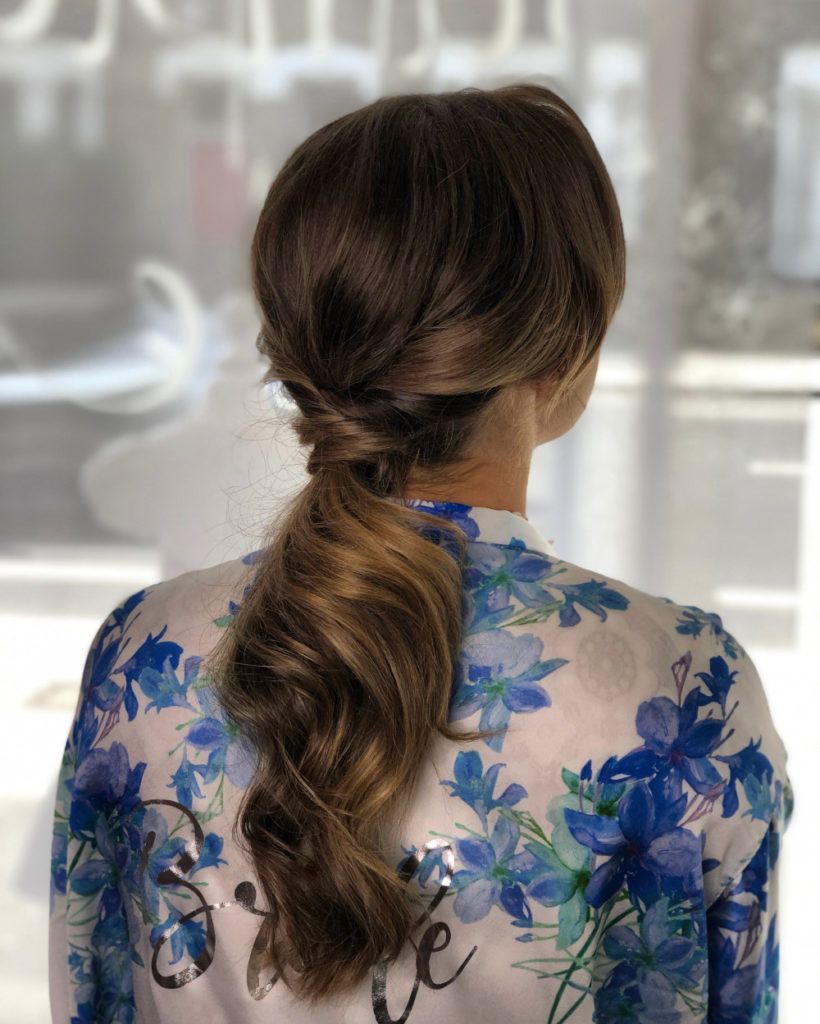 Chestnut Brown With Warm Highlights Visual Idea — Bridesmaid Ponytail Hairstyles 2027