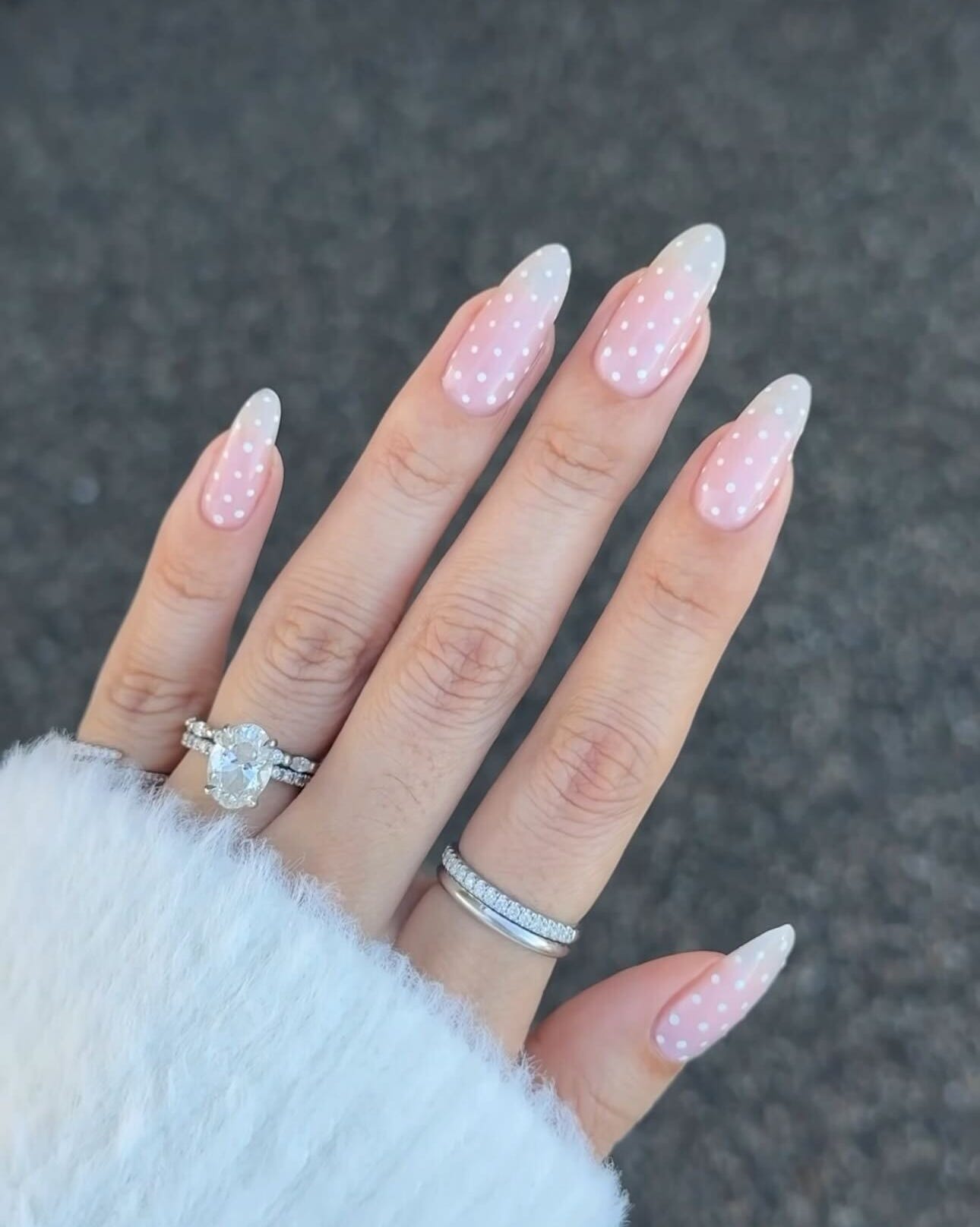 White Snowflake Lace French Stilettos White Snowflake Lace French Stilettos — Winter Vacation Nails 2027