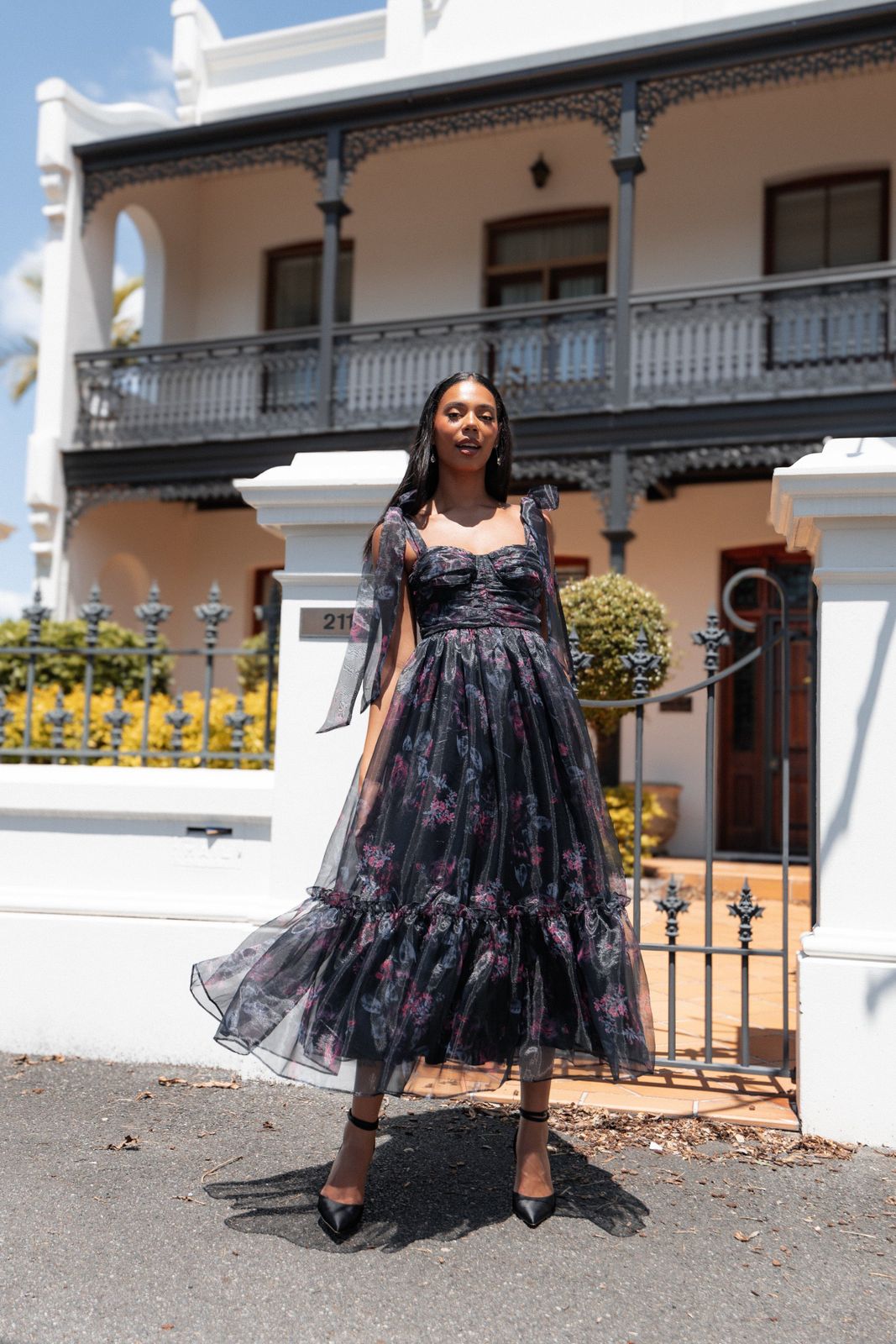 Evening Picnic Garden Party Outfit Idea — Midi Picnic Dress 2027