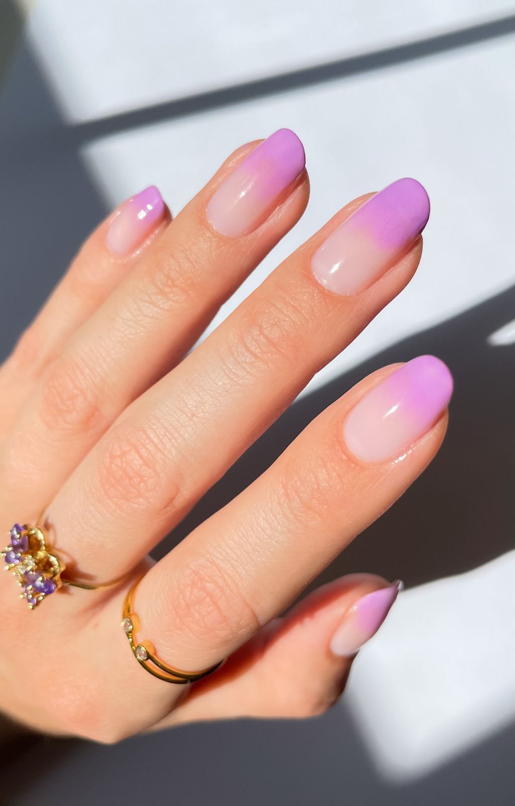 Lavender French Ombre Lavender French Ombre — French Ombre Nails 2027