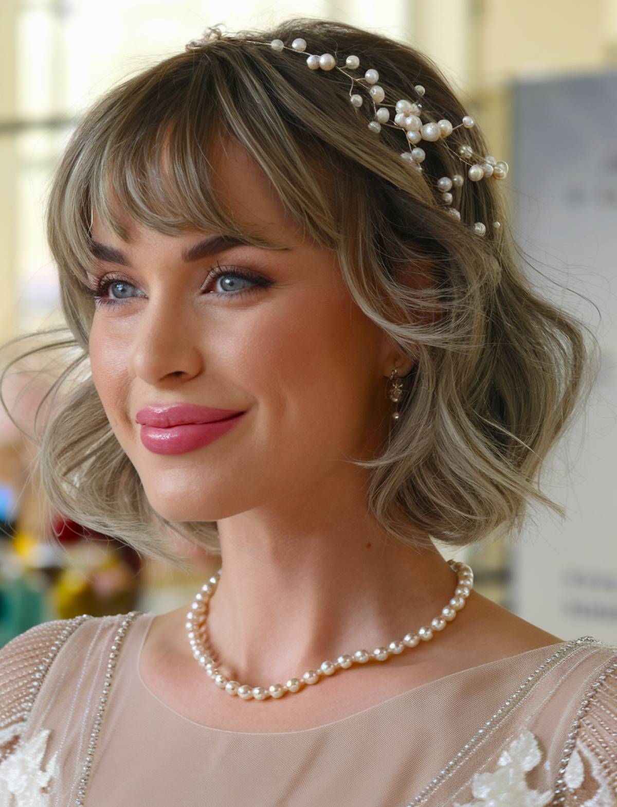 Chin Length Bob With Voluminous Blowout Chin Length Bob With Voluminous Blowout — Wedding Bangs 2027