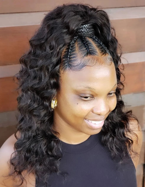 Black Braids High Ponytail Black Braids High Ponytail — Half Up Half Down Hairstyles 2027