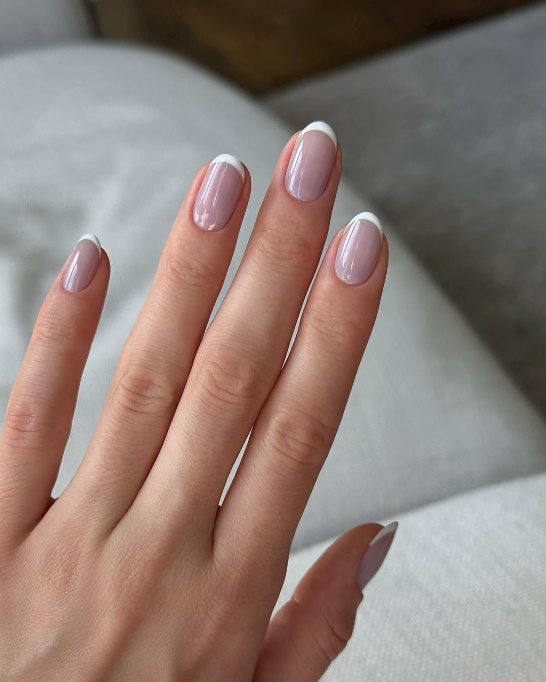 Clean White French Tips Short Oval Clean White French Tips Short Oval — French Tip Nails 2027 for Short Nail Beds
