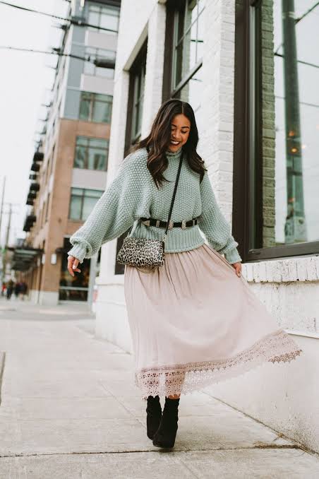 Plaid Wool Coat with Fur Collar Over Lace Slip Dress for Chic Winter — Dressy Winter Outfits 2027