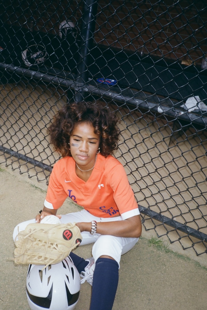 Orange Jersey with White Pants and Navy Accents Orange Jersey with White Pants and Navy Accents — Softball Outfits for Women 2027