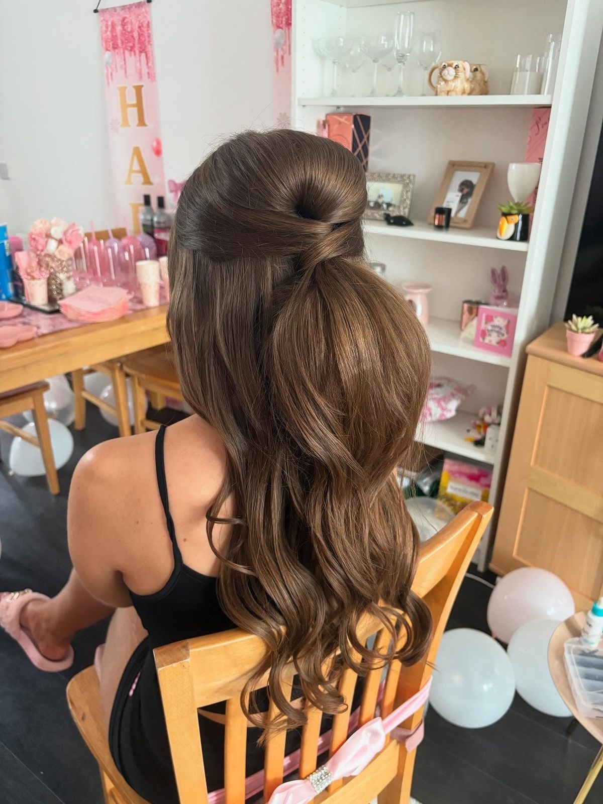 Voluminous Twisted Half-Up Section Visual Idea — Down Birthday Hairstyles 2027