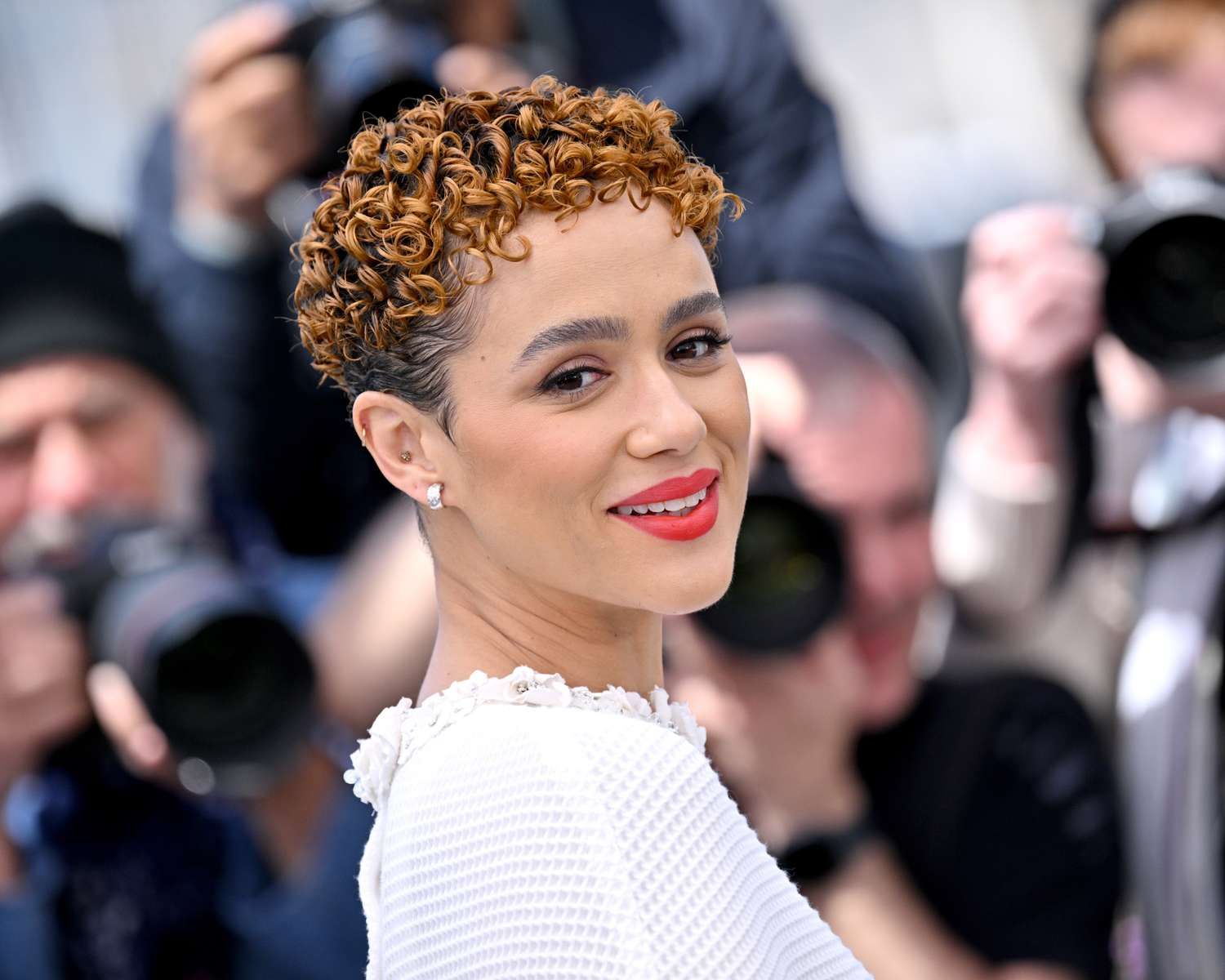 Honey Blonde Pixie With Tight Curls — Loose Curly Hairstyles 2027