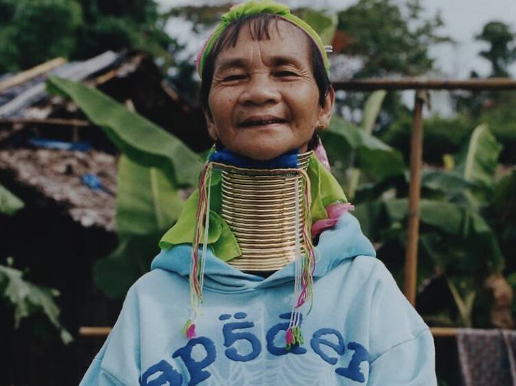 Cultural Hoodie with Elaborate Neck Rings Cultural Hoodie with Elaborate Neck Rings — Thailand Outfits 2027