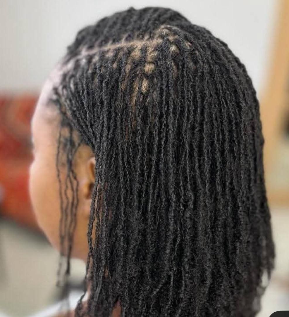 Visual Idea — With The Hair Reaching The Chin Length Visual Idea — With The Hair Reaching The Chin Length — Microlocs Locs 2027