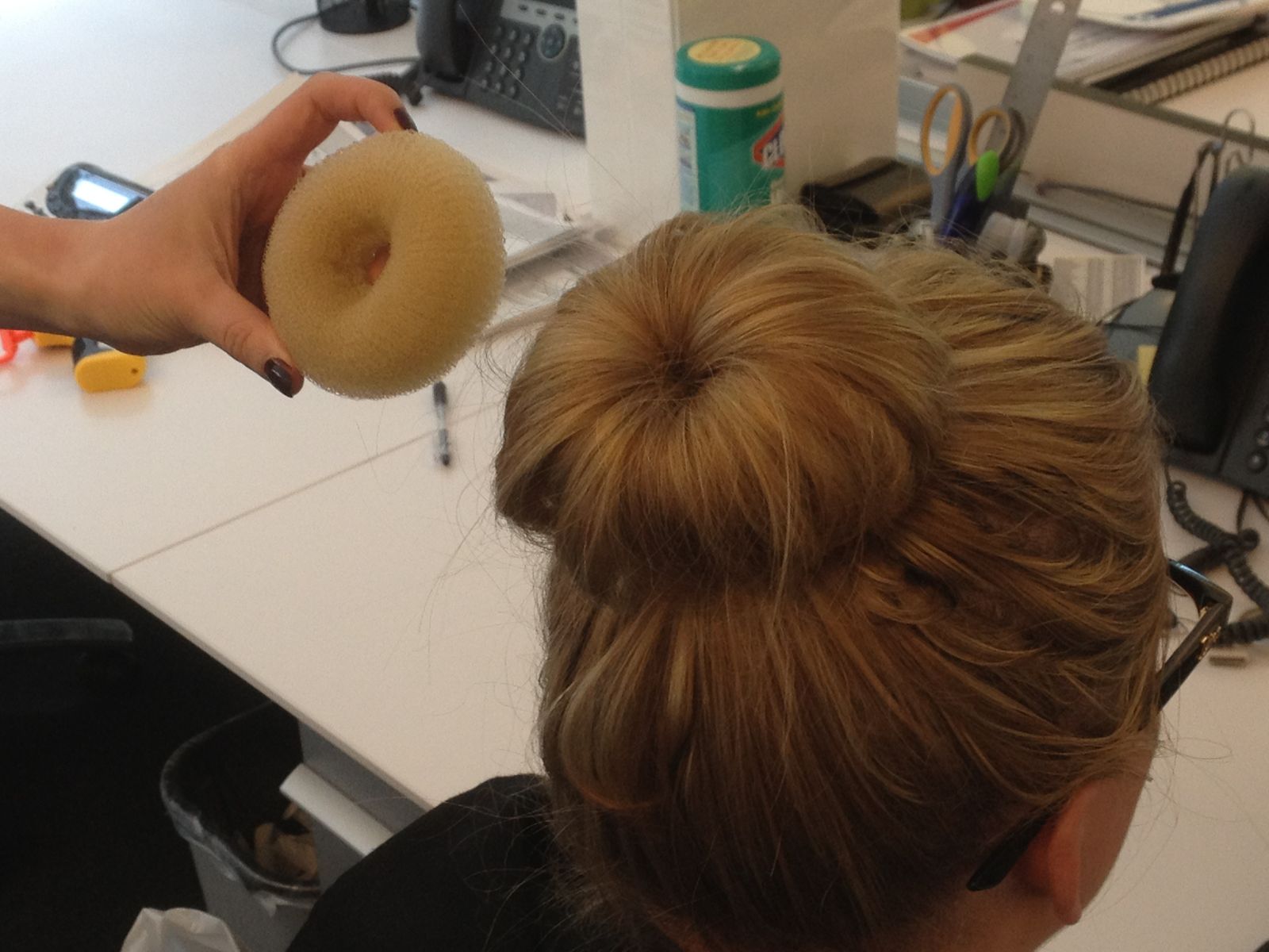 Blonde Sock Bun With Hair Donut Blonde Sock Bun With Hair Donut — Sock Bun 2027