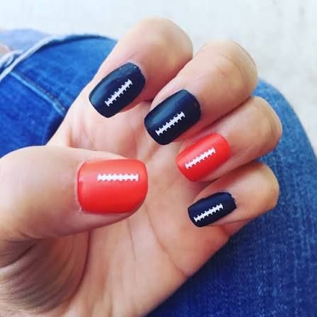 Visual Idea — Everyday Version Cheer Nails Team Colors 2027