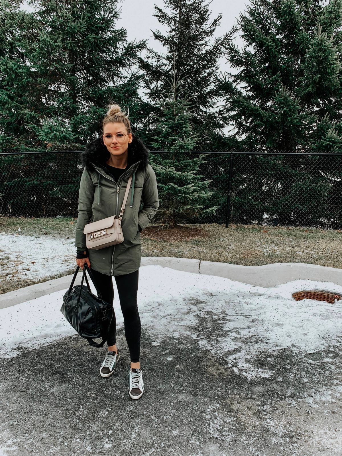 Parka Jacket and Sneakers for Cold Weather Casual Parka Jacket and Sneakers for Cold Weather Casual — Golden Goose Outfits 2027