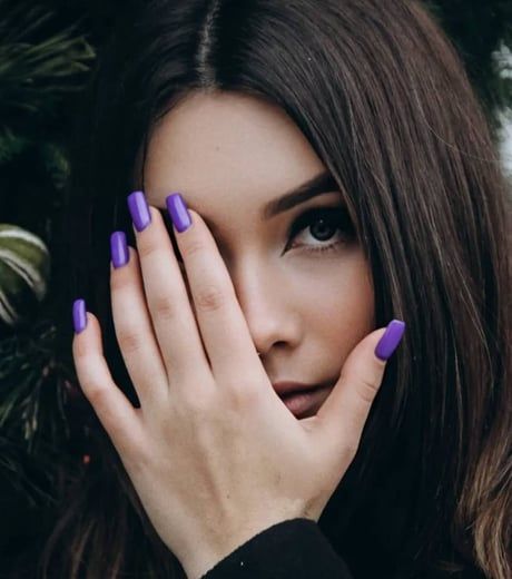 Deep Rich Purple Visual Idea — Winter Purple Nails 2027