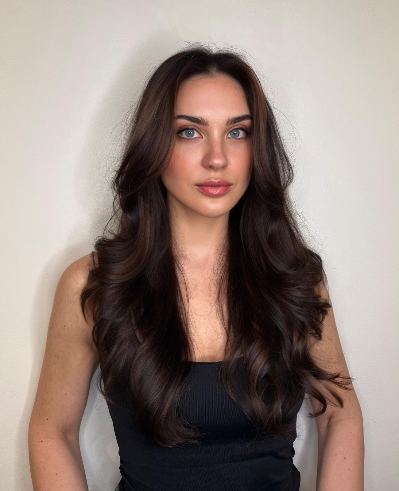 Dark Brown With Subtle Caramel Highlights — Spring Balayage 2027
