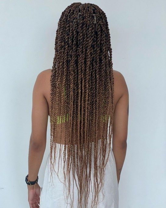 Elegant Medium Brown Twists Elegant Medium Brown Twists — Senegalese Twists 2027