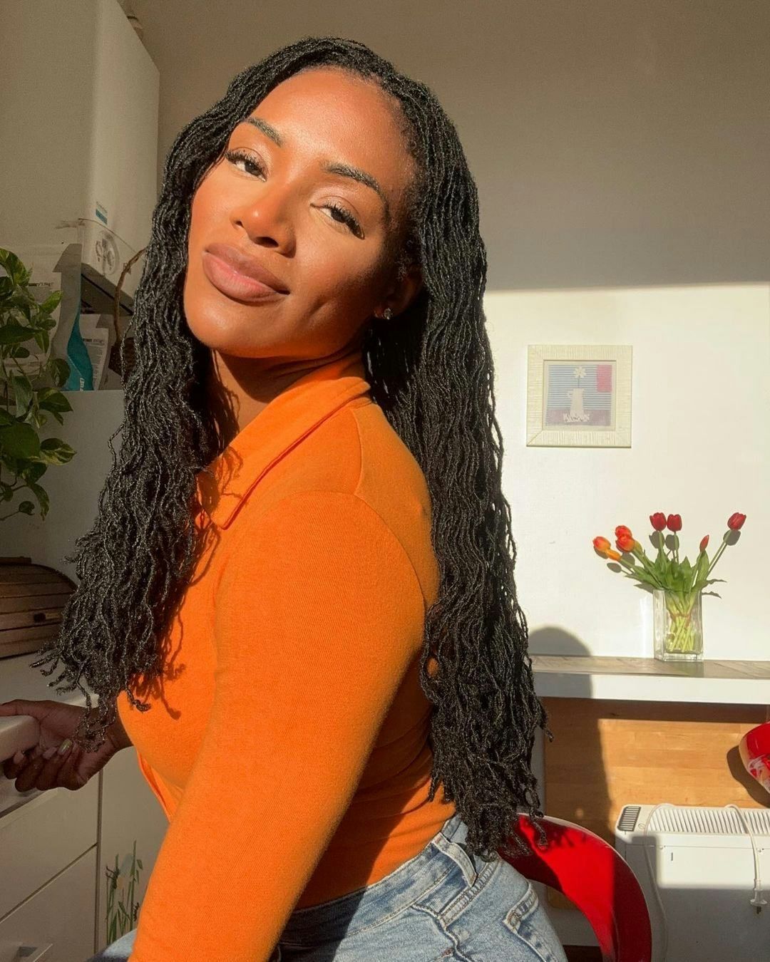 Mid Back Flowing Wavy Locs Mid Back Flowing Wavy Locs — Microlocs Locs 2027