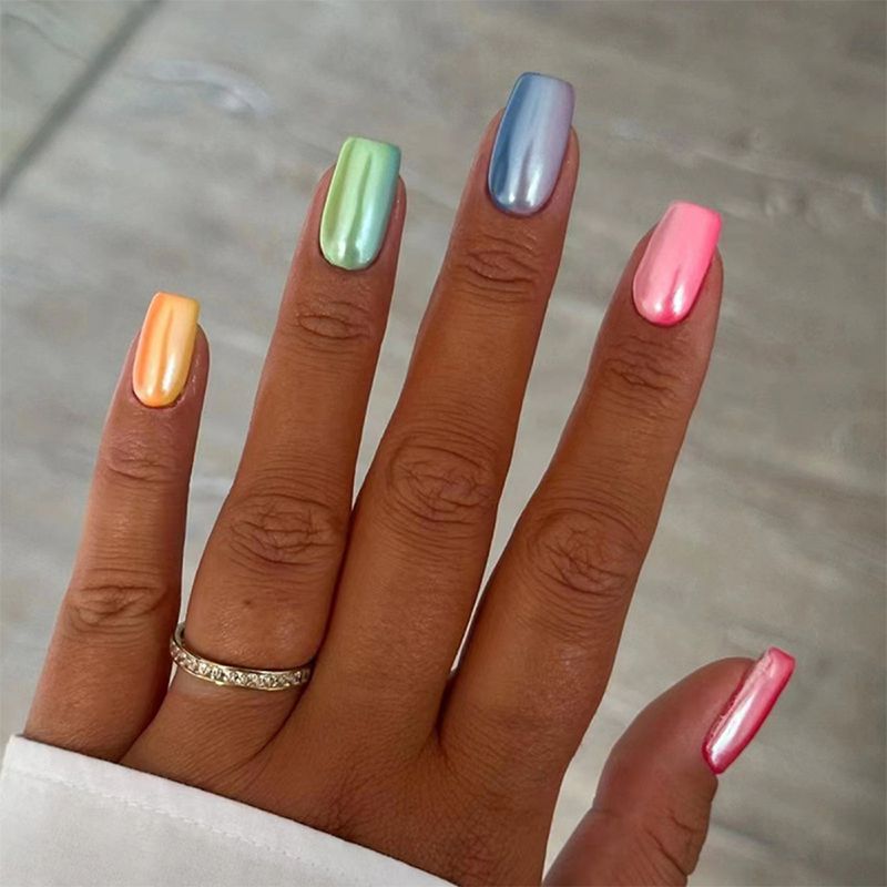Pearlescent Chrome Visual Idea Pearlescent Chrome Visual Idea — Teacher Nails 2027
