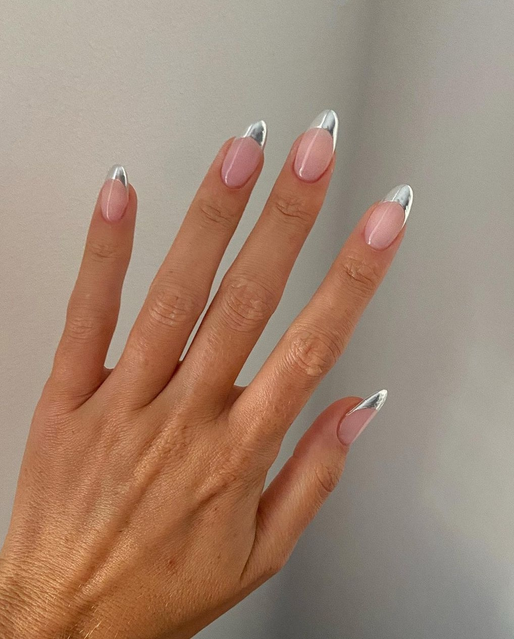Chrome Visual Idea Chrome Visual Idea — Chrome French Tip Nails 2027