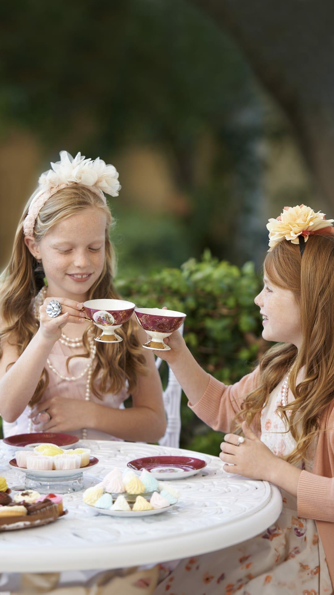 Sweet Floral Dress with Pink Cardigan for a Tea Party — Sip and See Outfits 2027