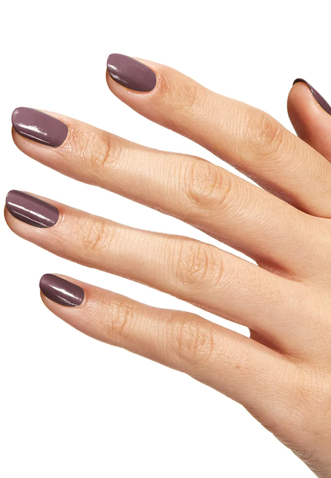 Muted Mauve-Grey Short Square Muted Mauve-Grey Short Square — Interview Nails 2027