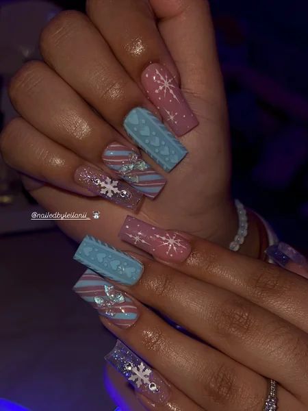 Matte With Prominent 3D Texture Visual Idea — Christmas Sweater Nails 2026