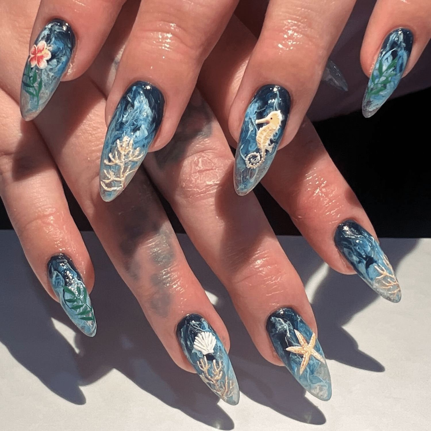 Glossy Some 3D Elements Visual Idea — 30th Birthday Nails 2027