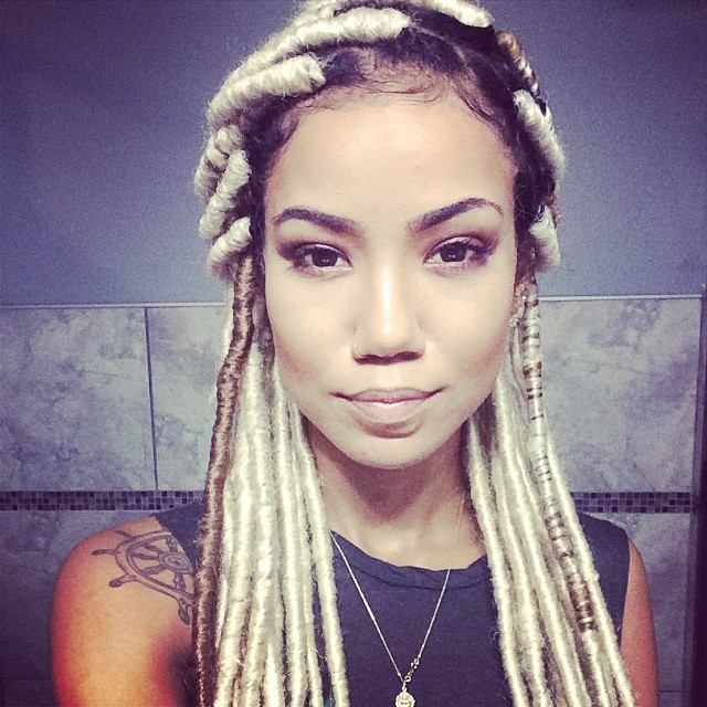 Mid-Back Twisted Blonde Locs With Dark Root — Blonde Locs 2027