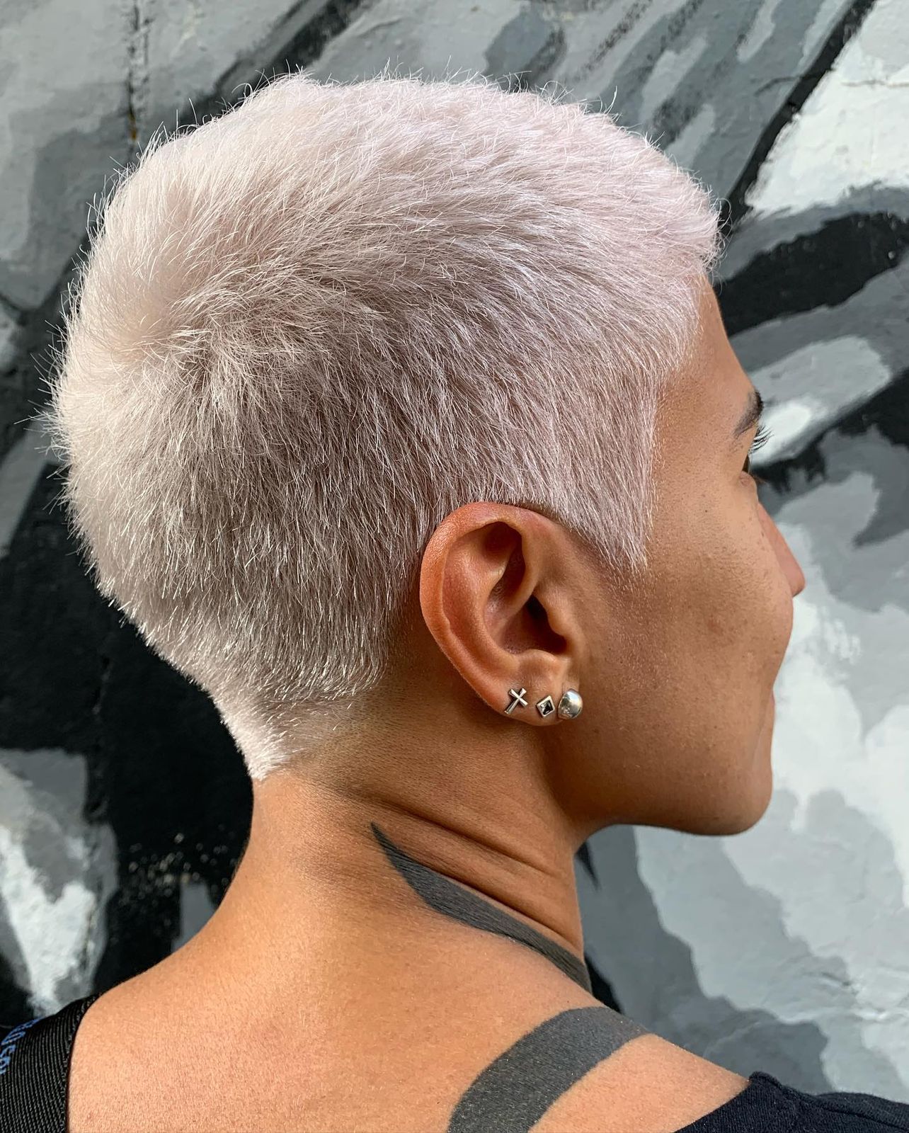 White Blonde Visual Idea — Buzz Cut for Women 2027