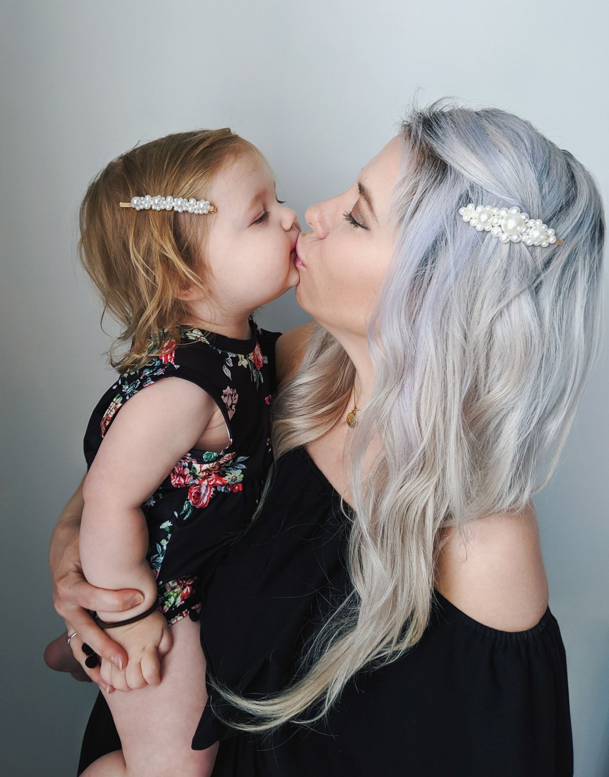Pearl Barrette on Blonde Wavy Bun — Barrette Hairstyles 2027