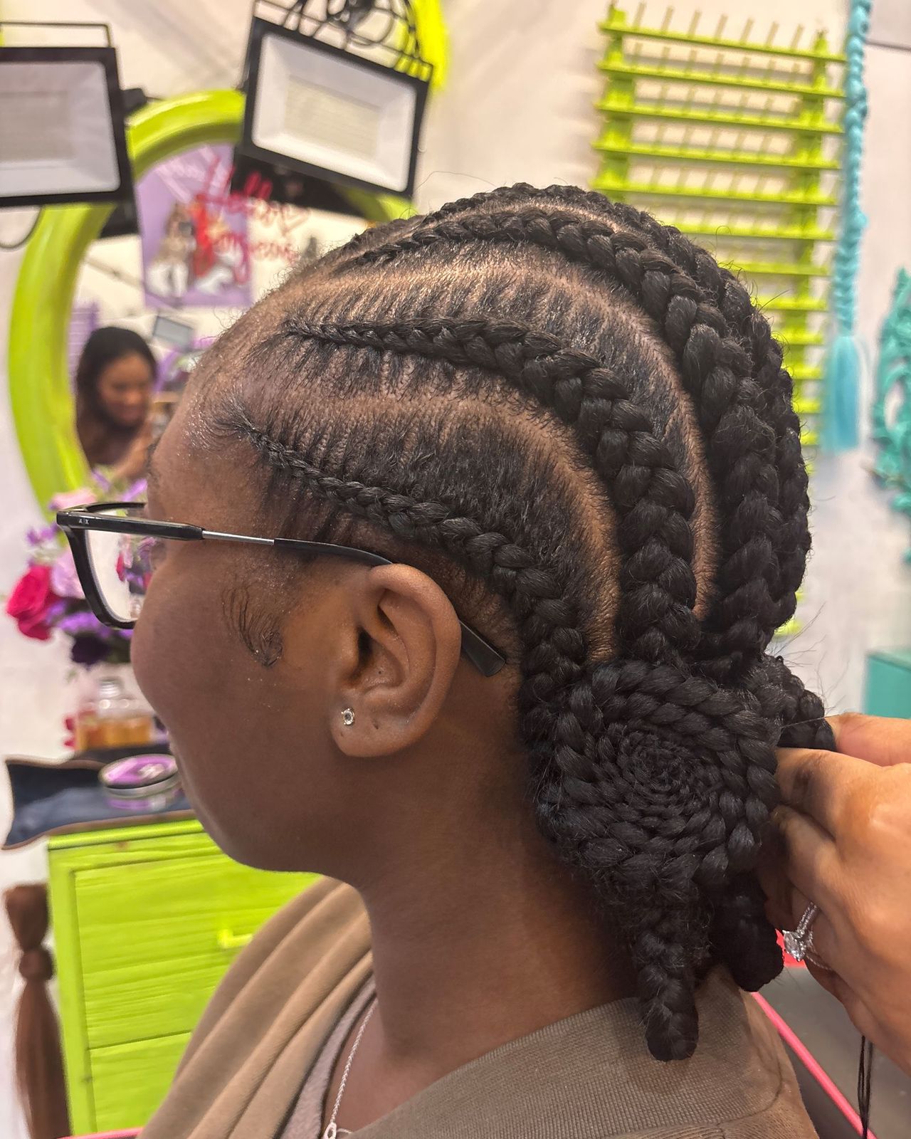 Cornrows into Braids with Highlights Cornrows into Braids with Highlights — Swim Braided Hairstyles 2027