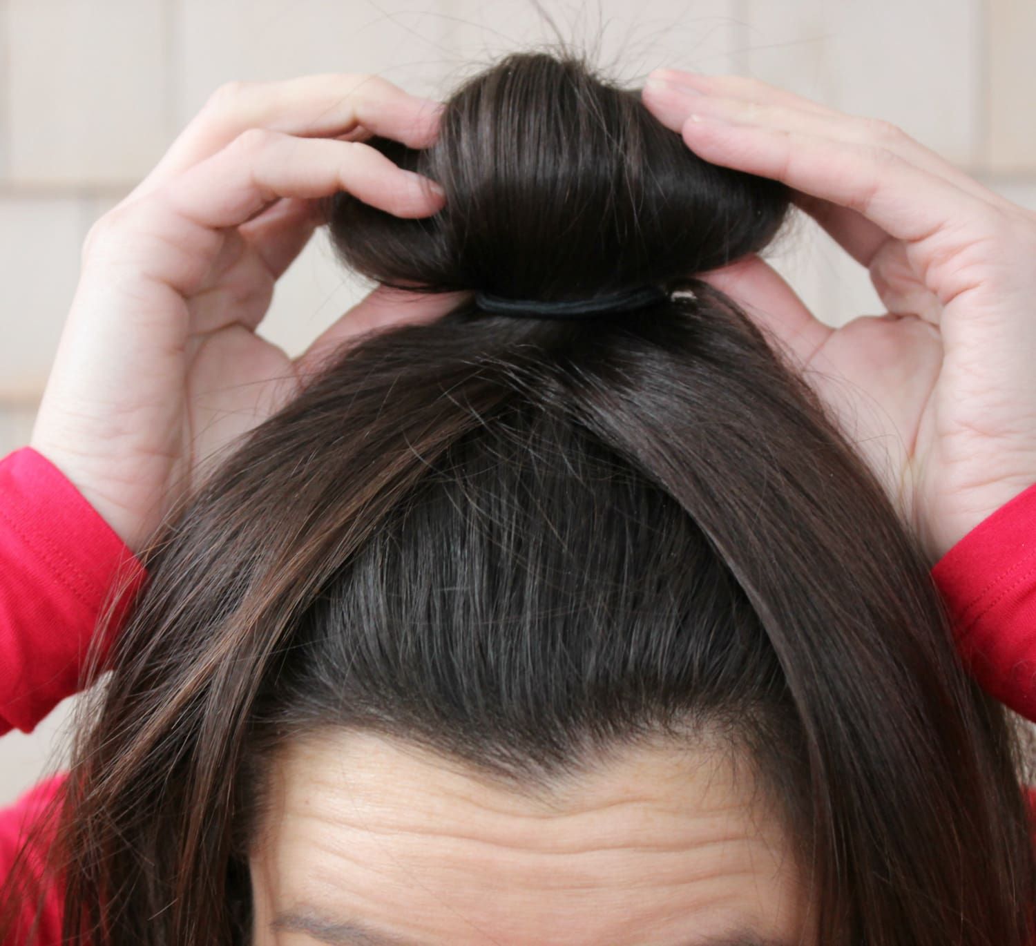 Visual Idea — A Dark Brown Sock Bun 2027