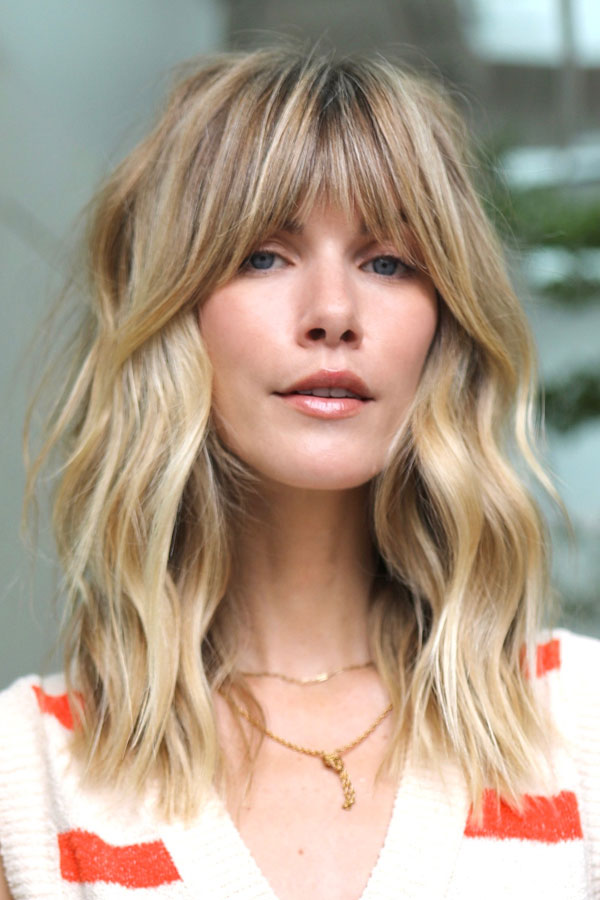 Blonde Shag With Bardot Bangs Blonde Shag With Bardot Bangs — Bardot Bangs 2027