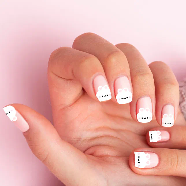 Sheer Pink Bunny Tip Designs Sheer Pink Bunny Tip Designs — Funny Bunny Nails 2027