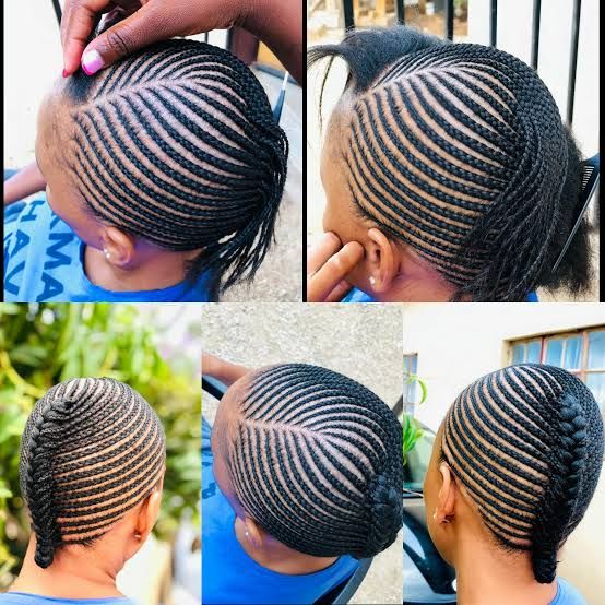Micro Cornrows With Soft Wavy Ends Micro Cornrows With Soft Wavy Ends — 6 Cornrows 2027