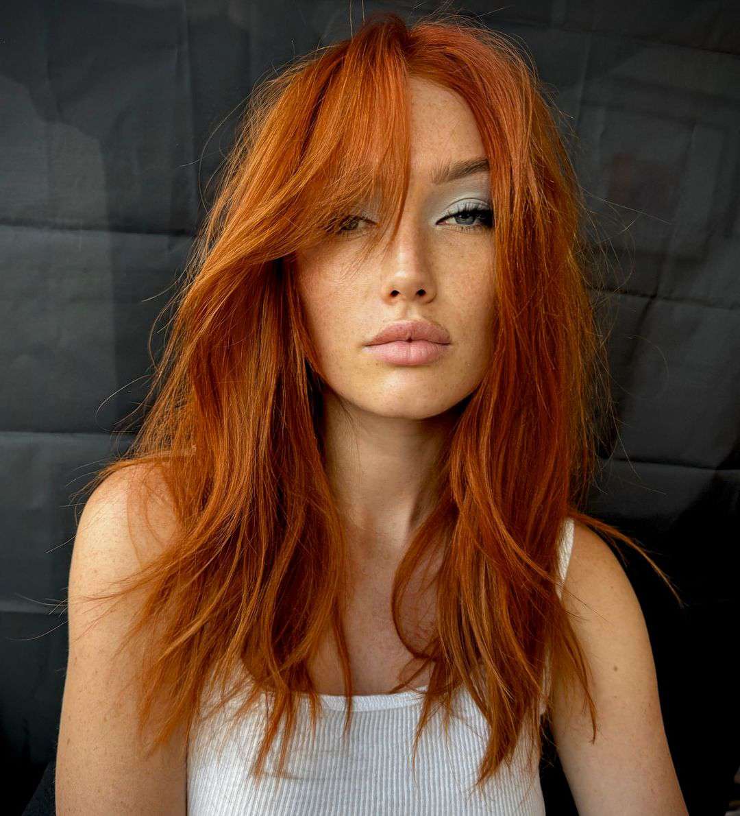 Bright Copper Red Collarbone Waves Bright Copper Red Collarbone Waves — Fall Hair Colors 2026