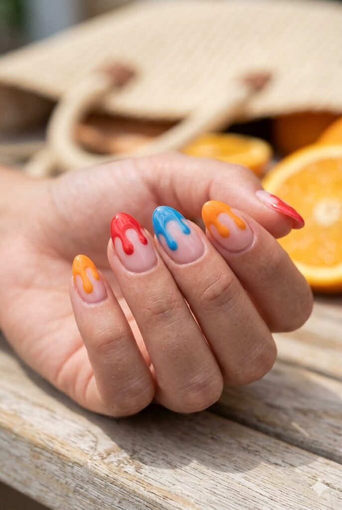 Sheer Base Dripping Tips Sheer Base Dripping Tips — Summer Nail Trends 2027