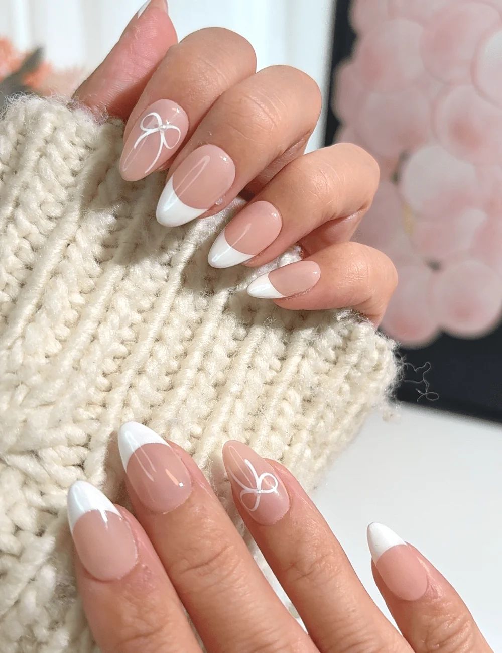 Glossy Visual Idea Glossy Visual Idea — Bow French Tip Nails 2027