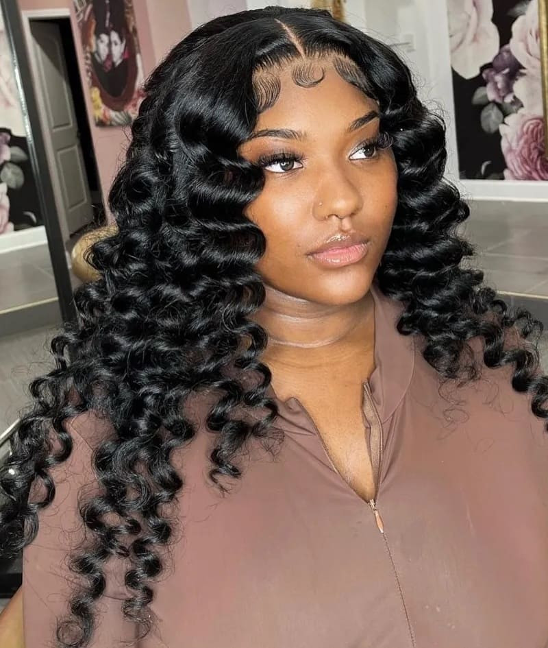 Mid-Back Waves With Face-Framing Layers Mid-Back Waves With Face-Framing Layers — Natural Hairstyles 2027 with Weave