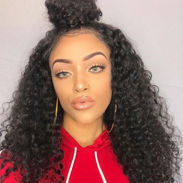 Visual Idea — A Woman With Black Curly Hairstyles 2027 with Weave