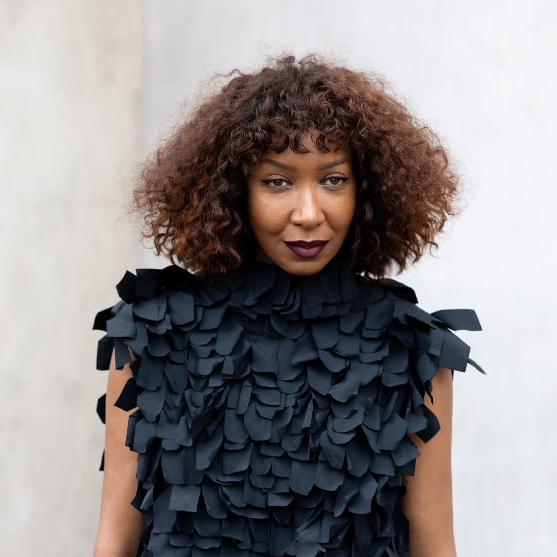 Medium Brown With Auburn Highlights Visual Idea — Loose Curly Hairstyles 2027